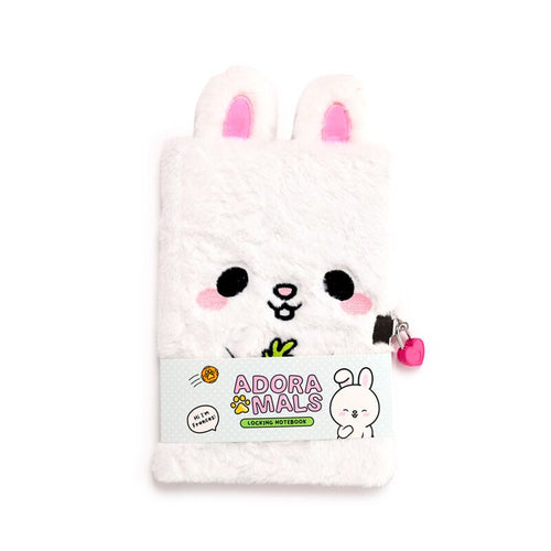 Adoramals frances het konijn afsluitbaar notitieboekje hangslot