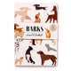 Barks hond gerecycled a5 gelinieerd notitieboekje