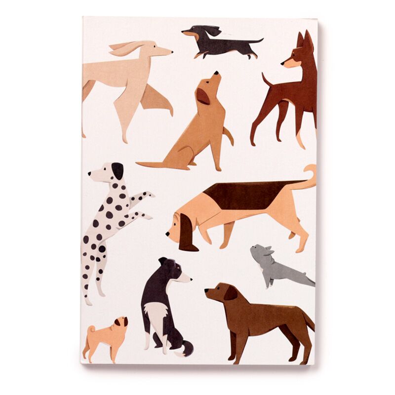 Load image into Gallery viewer, Barks hond gerecycled a5 gelinieerd notitieboekje
