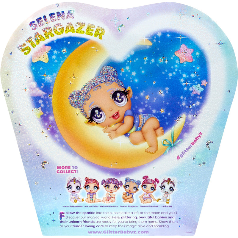 Afbeelding laden in galerijviewer, MGA Entertainment Glitter Babyz pop serie 2 Selena Stargazer
