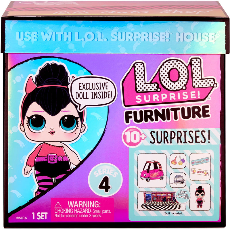Afbeelding laden in galerijviewer, MGA Entertainment Surprise! Furniture with Doll BB Auto Sho
