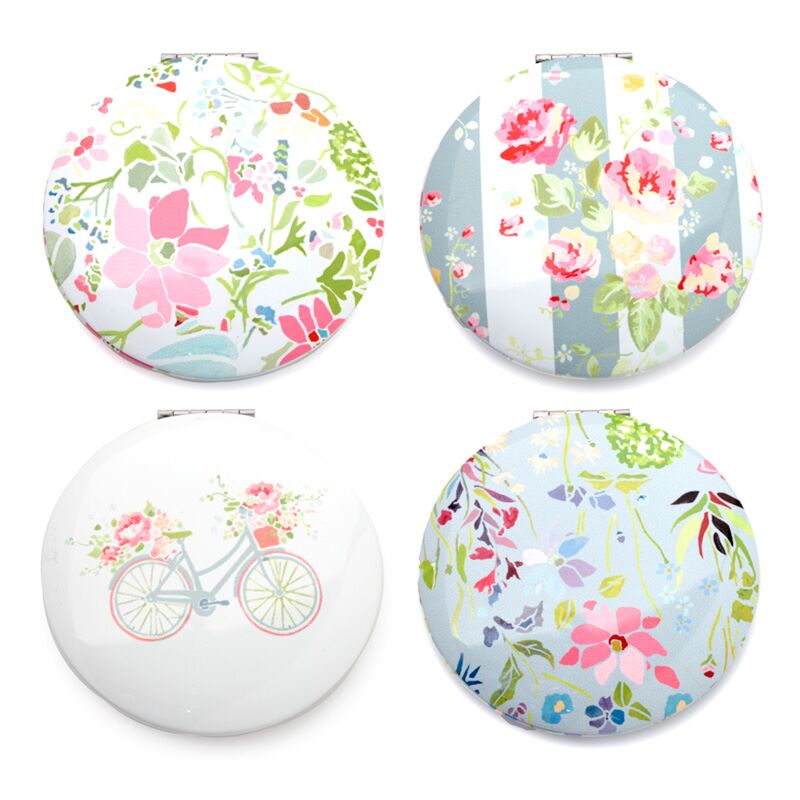 Load image into Gallery viewer, Julie dodsworth roze flora compact make up spiegeltje
