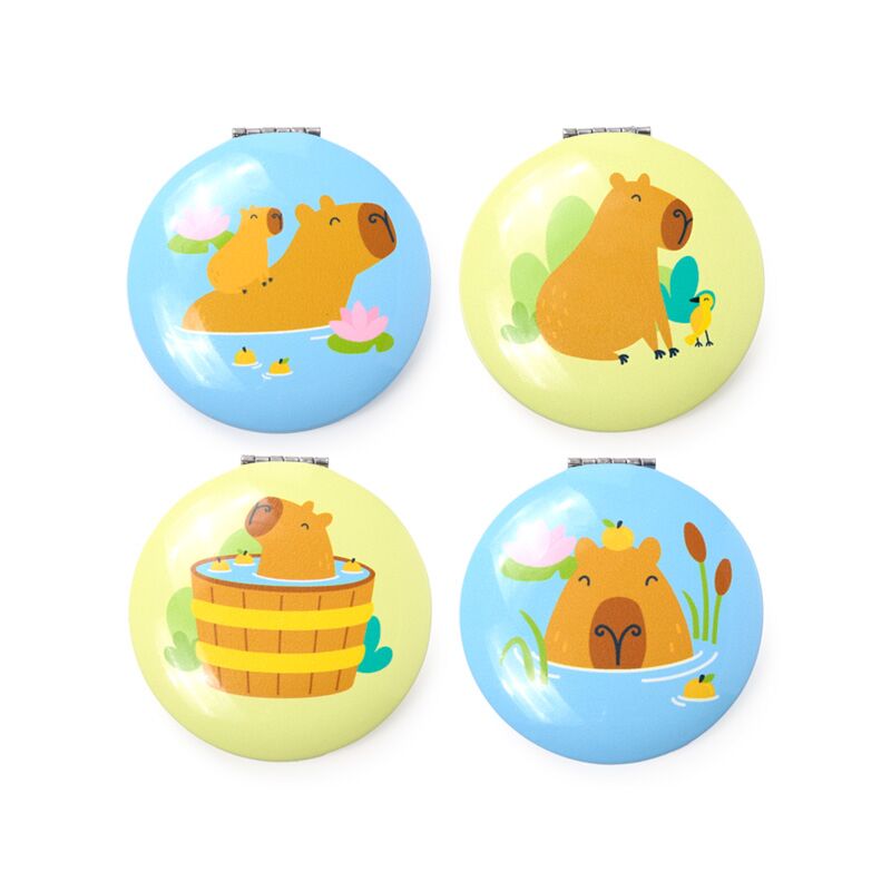 Load image into Gallery viewer, Capybara compact make up spiegeltje
