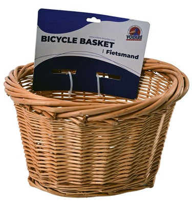 Volare rieten mandje klein met riempjes voor 12-16 inch