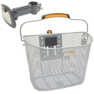 Load image into Gallery viewer, fietsmand Toscane Smartlock voor 19 liter zilver
