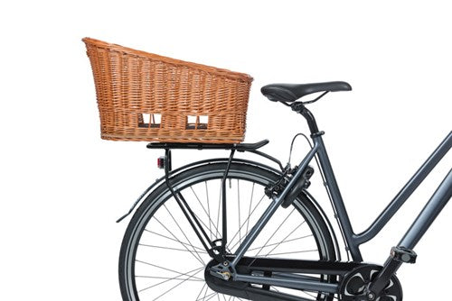 Basil Pasja - dog bike basket MIK - medium - 45 cm - rear basket - natural