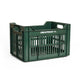 Urban proof fietskrat recycled kunststof 30l donker groen 40x30x25 cm