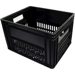 PVC crate black 43x35x27