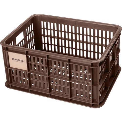 Load image into Gallery viewer, Basil fietskrat S - klein - 17.5 liter - bruin
