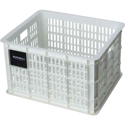 Load image into Gallery viewer, Basil fietskrat M - medium - 29.5 liter - wit
