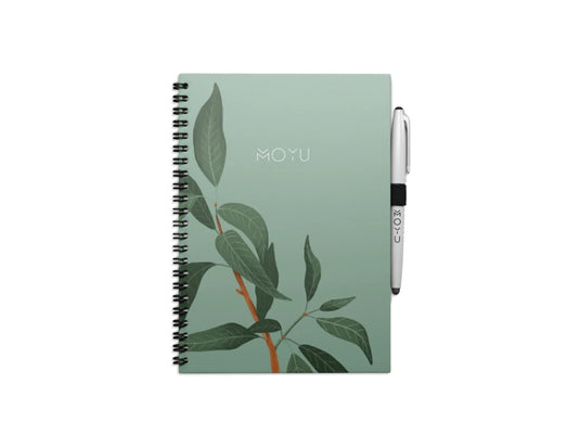 Moyu uitwisbaar notitieboek - hardcover a5 - lovely leaf