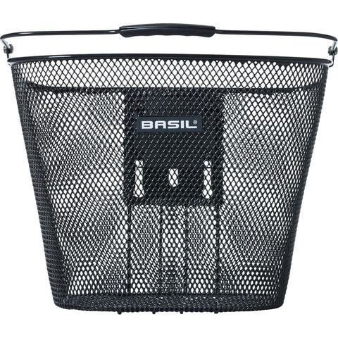 basil bremen kf - bicycle basket - front - black