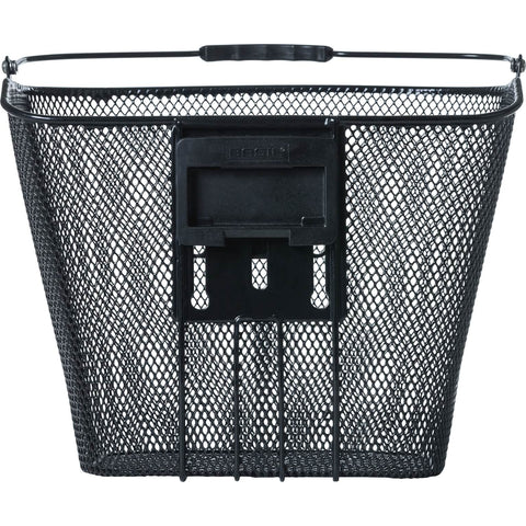 basil bremen kf - bicycle basket - front - black