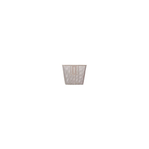 Basil b.v. fietsmand basil bilbao met vaste montage 26 x 22 x 27 cm - nude metallic