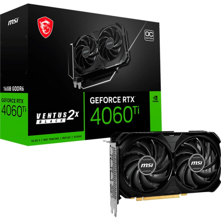 Load image into Gallery viewer, MSI MSI GeForce RTX 4060 Ti VENTUS 2X BLACK 16G OC
