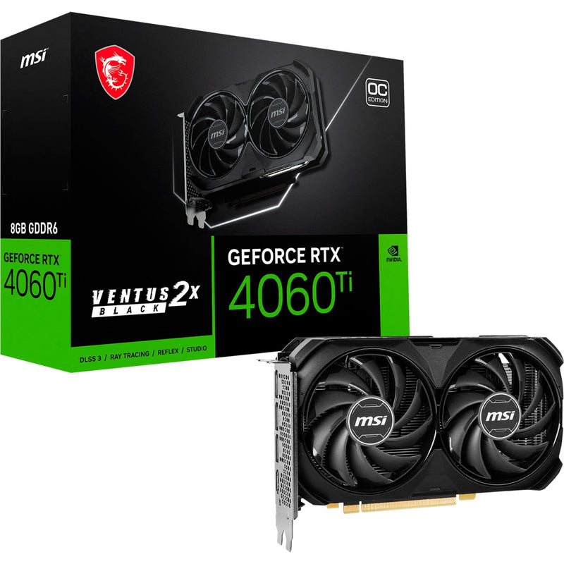Load image into Gallery viewer, MSI MSI GeForce RTX 4060 Ti VENTUS 2X BLACK 8G OC
