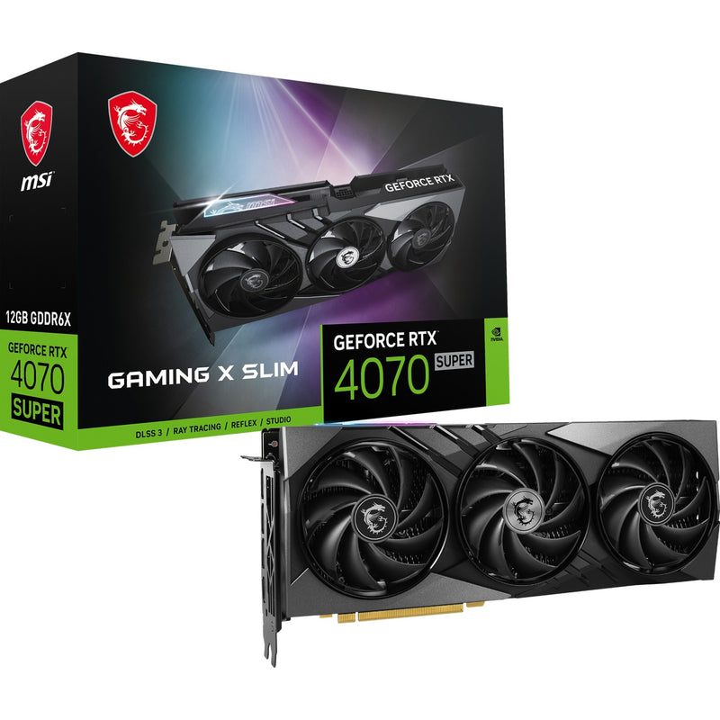 Load image into Gallery viewer, MSI GeForce RTX 4070 SUPER 12G GAMING X SLIM
