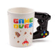 Game over - gevormd handvat keramiek mok