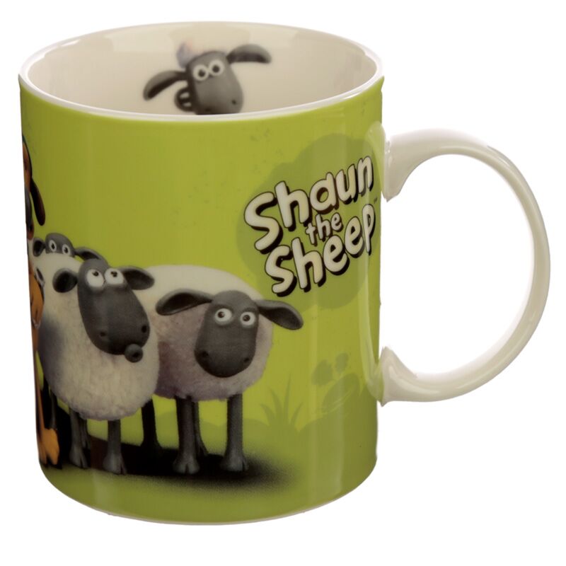 Load image into Gallery viewer, Shaun het schaap porselein mok - groen
