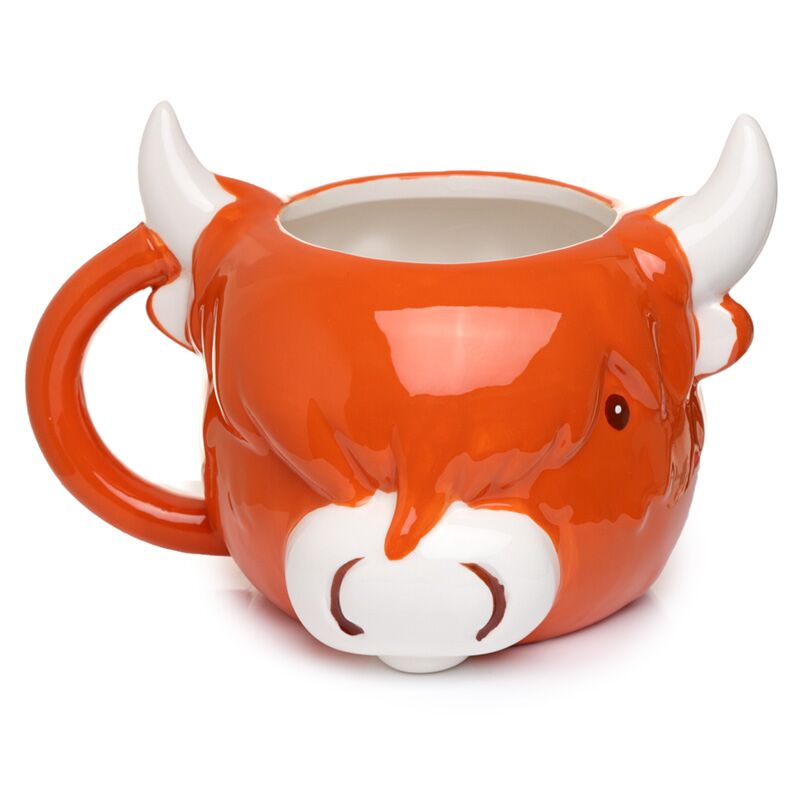 Load image into Gallery viewer, Highland coo koe gevormde keramiek mok
