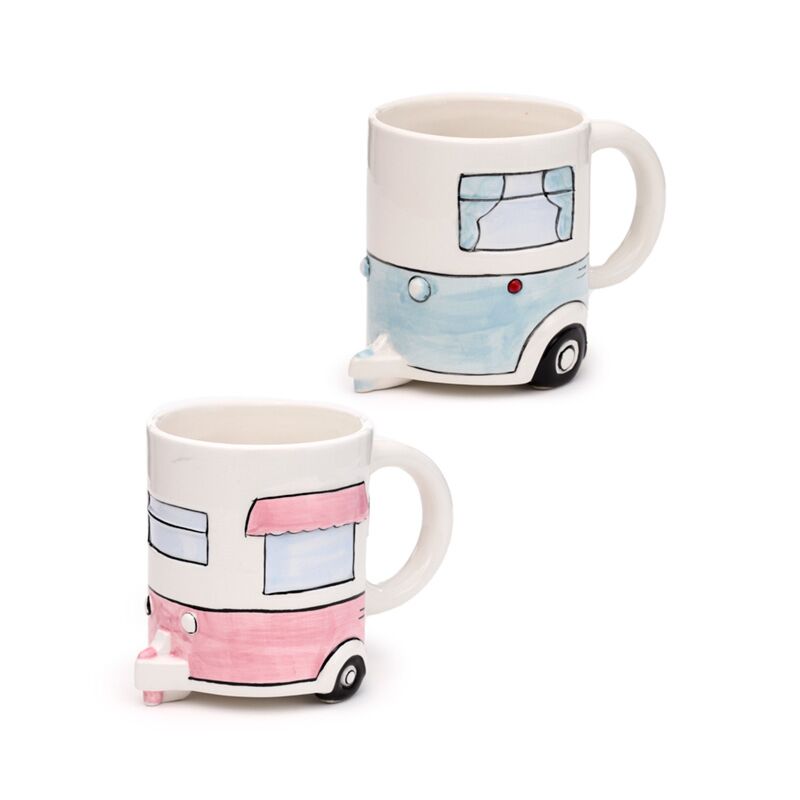 Load image into Gallery viewer, Home is where you park it caravan keramiek mok
