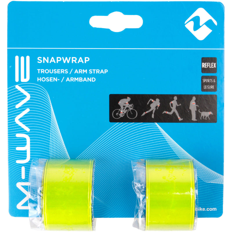 Load image into Gallery viewer, M-wave reflector snapwrap armen en benen geel (2st)
