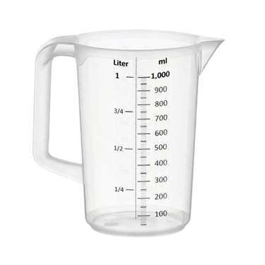 Maatbeker kunststof (1 liter)