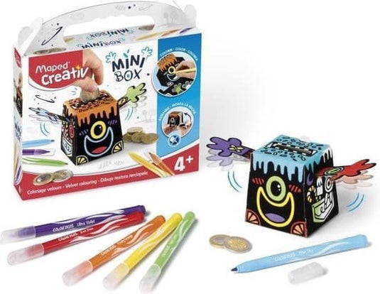 Joustra maped creatief fluweel kleuren en maak een spaarpot