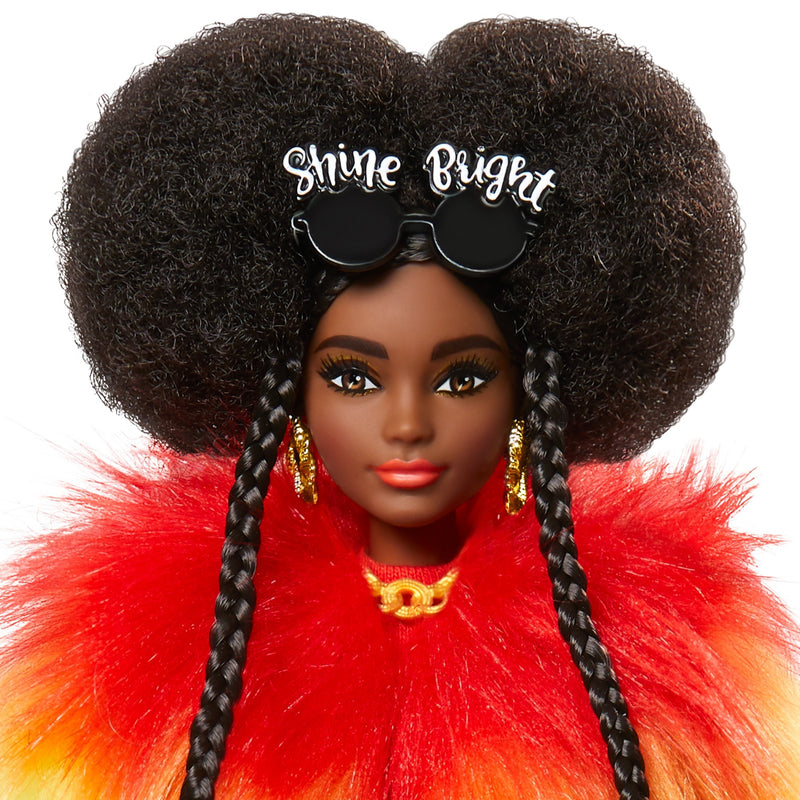 Load image into Gallery viewer, Mattel Extra Doll 1 Rainbow Coat with Pet Poodle

