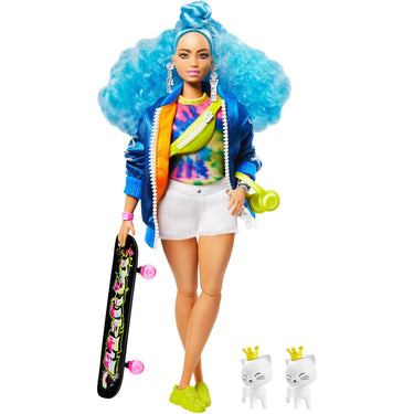 Mattel Extra Doll #4 with Skateboard 2 Kittens