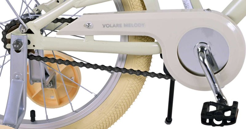 Load image into Gallery viewer, Volare Melody Kinderfiets - Meisjes - 18 inch - Zand - Twee handremmen
