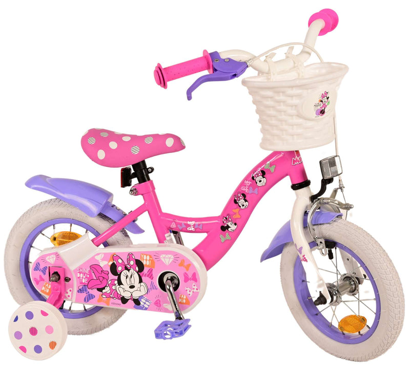 Load image into Gallery viewer, Minnie Cutest Ever! Kinderfiets - Meisjes - 12 inch - Roze
