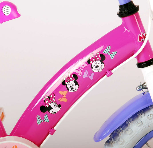 Disney Minnie Cutest Ever! Kinderfiets Meisjes 14 inch Roze Twee Handremmen