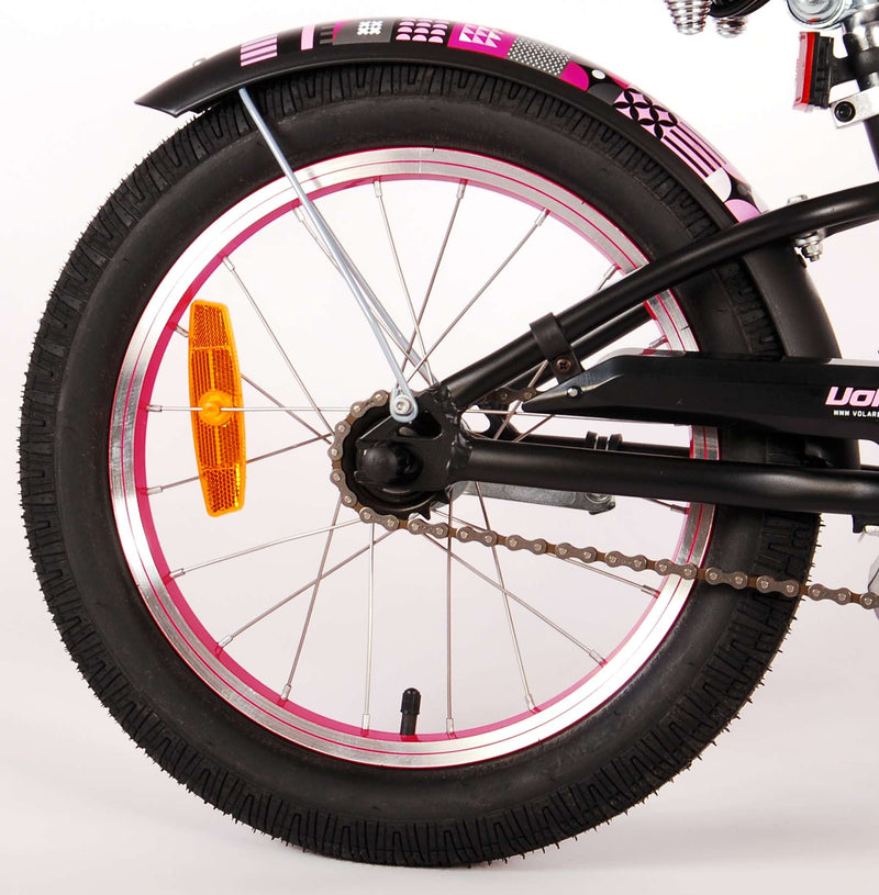 Load image into Gallery viewer, Volare Miracle Cruiser Kinderfiets - Meisjes- 16 inch - Mat Zwart - Prime Collection
