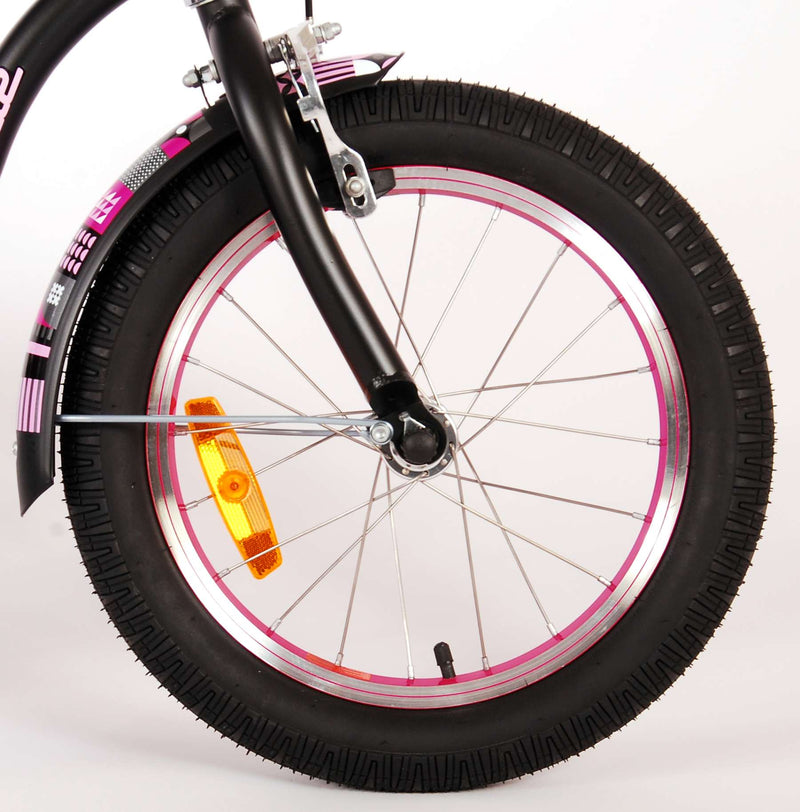 Load image into Gallery viewer, Volare Miracle Cruiser Kinderfiets - Meisjes- 16 inch - Mat Zwart - Prime Collection
