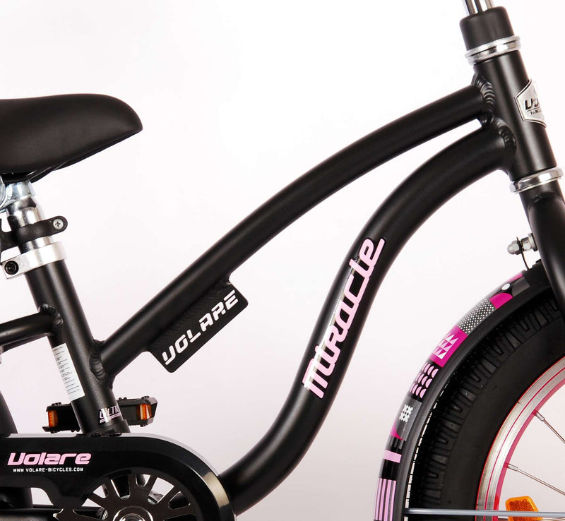 Load image into Gallery viewer, Volare Miracle Cruiser Kinderfiets - Meisjes- 16 inch - Mat Zwart - Prime Collection
