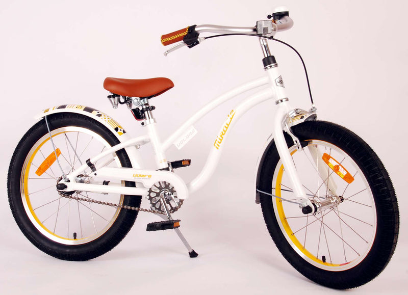 Load image into Gallery viewer, Volare Miracle Cruiser Kinderfiets - Meisjes - 18 inch - Wit - Prime Collection
