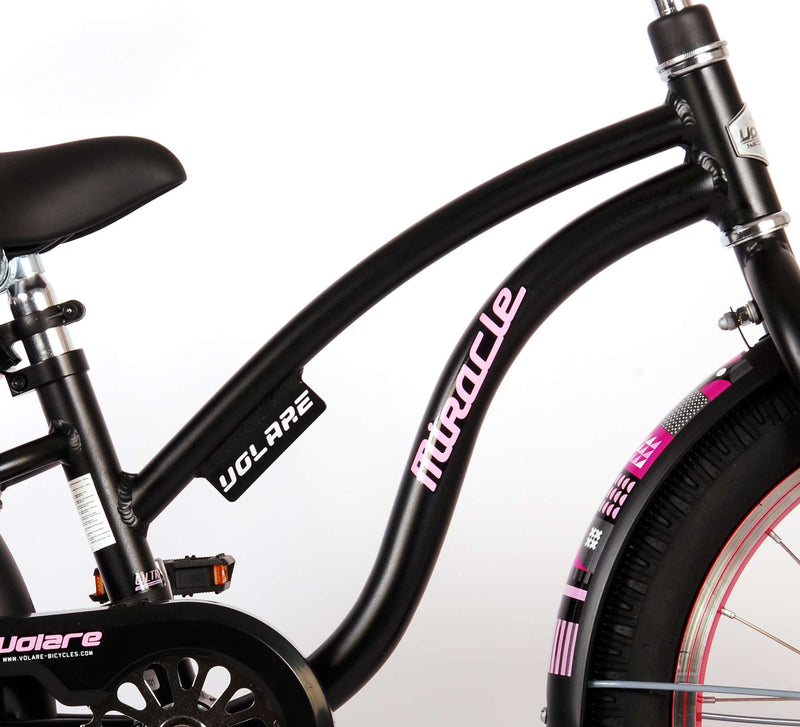 Load image into Gallery viewer, Volare Miracle Cruiser Kinderfiets - Meisjes - 18 inch - Mat Zwart - Prime Collection
