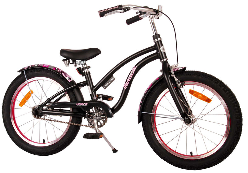 Load image into Gallery viewer, Volare Miracle Cruiser Kinderfiets - Meisjes - 18 inch - Mat Zwart - Prime Collection

