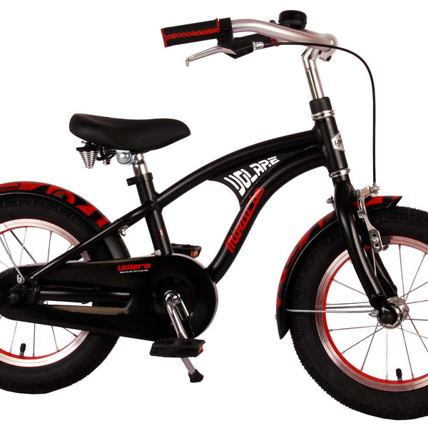 Volare Miracle Cruiser Kinderfiets - Jongens - 14 inch - Mat Zwart - Prime Collection