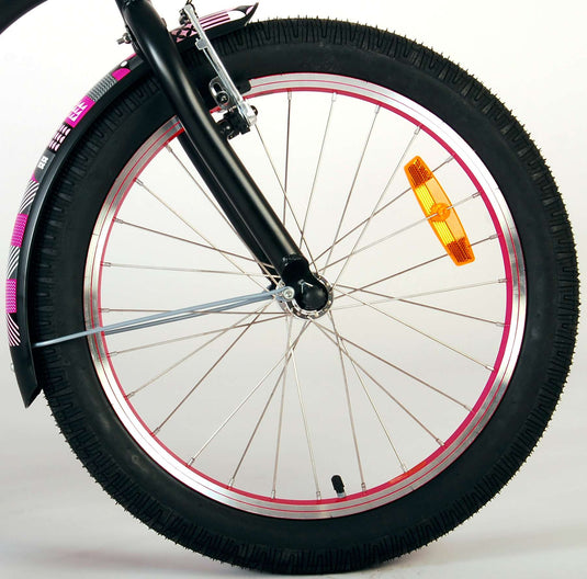 Volare Miracle Cruiser Kinderfiets Meisjes 20 inch Mat Zwart Prime Collection