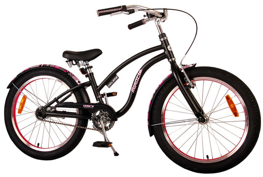 Volare Miracle Cruiser Kinderfiets Meisjes 20 inch Mat Zwart Prime Collection