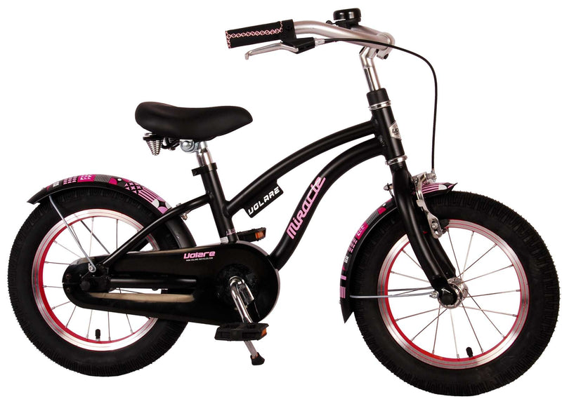 Load image into Gallery viewer, Volare Miracle Kinderfiets - Meisjes - 14 inch - Mat Zwart - Prime Collection
