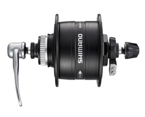 Shimano - Dynamonaaf HD-3D37 3 Watt - 36 gaats - Center-Lock - snelspanner - zwart