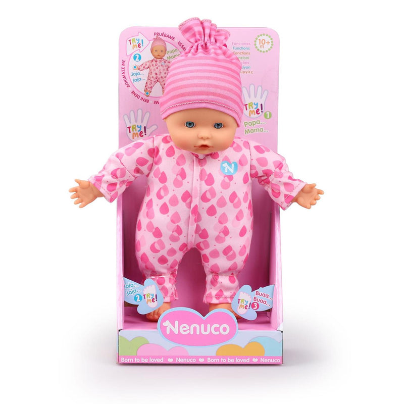 Load image into Gallery viewer, Nenuco zachte babypop 25cm met 3 functies
