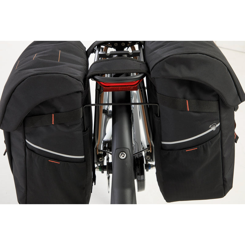 Load image into Gallery viewer, Newlooxs tas new looxs vigo dubbel | zwart oranje | 40l
