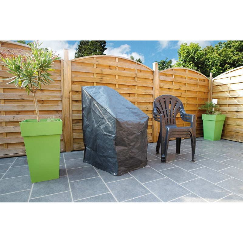 Load image into Gallery viewer, Nature Tuinmeubelafdekhoes voor gestapelde stoelen
