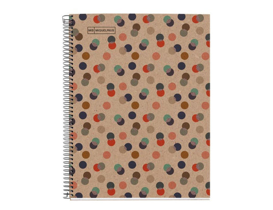 Miquelrius notitieboek - eco confetti - a4 blanco - 80 blz