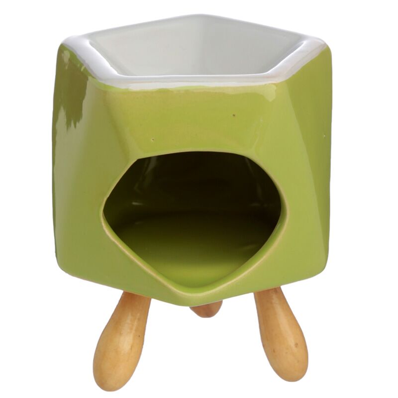 Load image into Gallery viewer, Abstract keramiek geurbrander met voet
