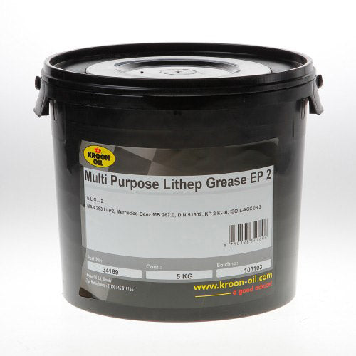 Kroon Multi-Purpose Grease "2" 5-kg. 5000 grams 34169